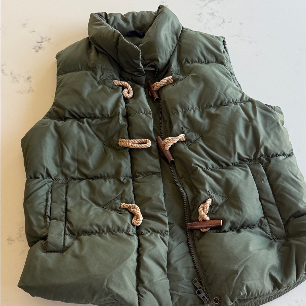 J. Crew Toggle Puff Vest